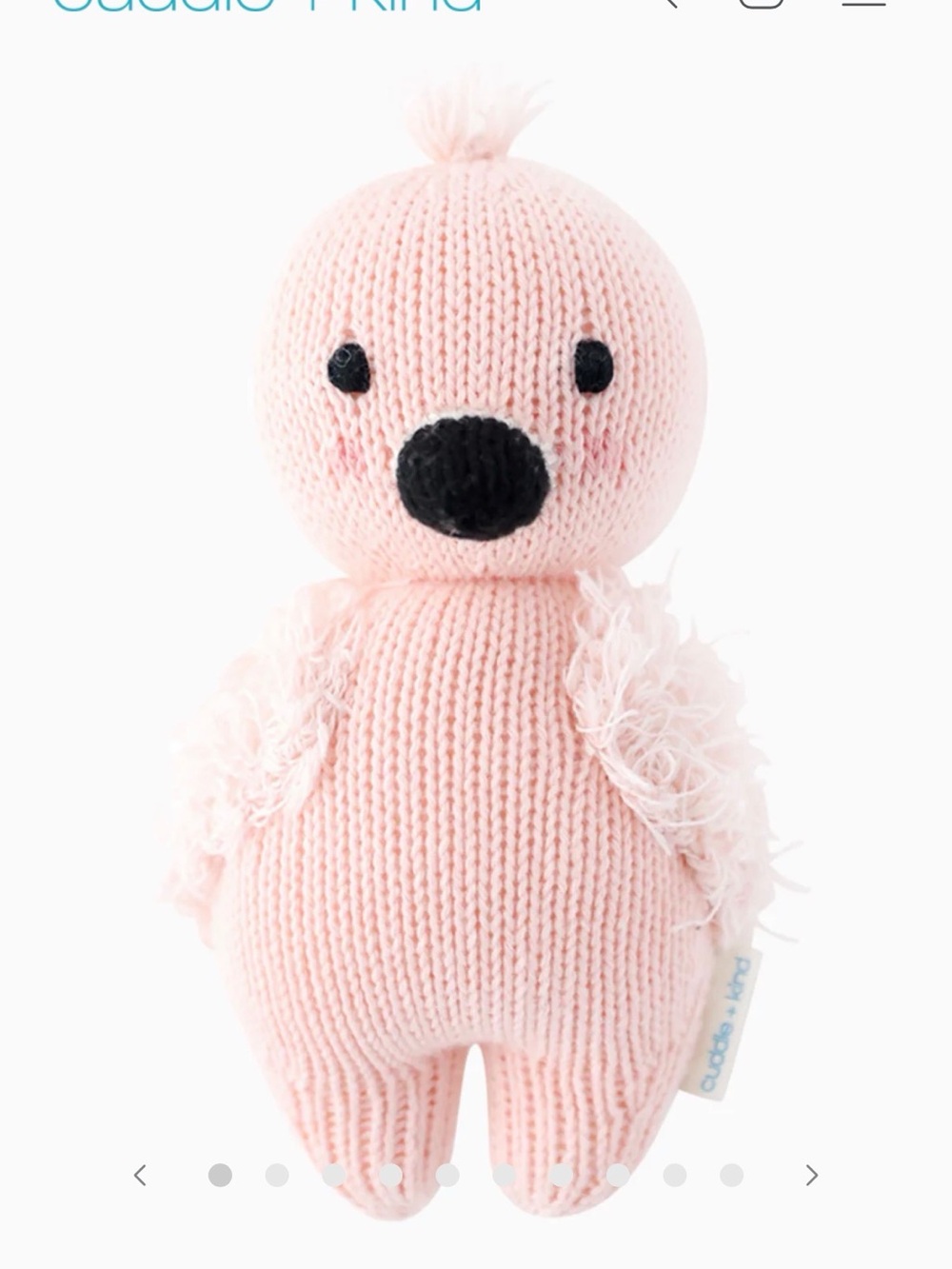 Cuddle and kind baby flamingo 7”